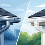 Aluminum Versus Vinyl Eavestroughs Compared