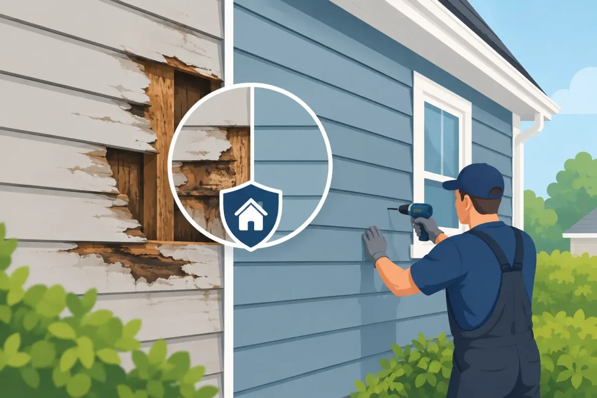 How Siding Repairs Prevent Rot in Your Home
